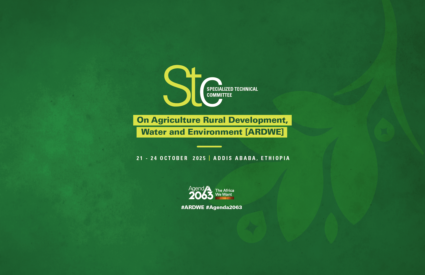 Sixth Ordinary Session of the Specialized Technical Committee (STC) on Agriculture, Rural Development, Water and Environment (ARDWE)