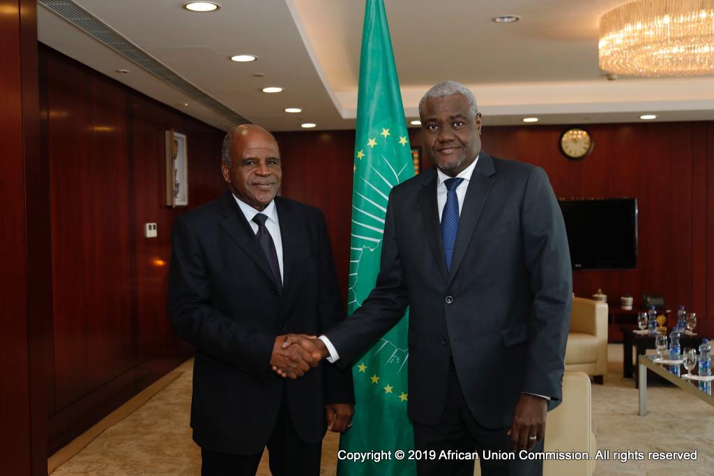 Presentation of credentials by H.E. Amb. Juma Ibrahim Amer, Permanent Representative of the State of Libya to the African Union.