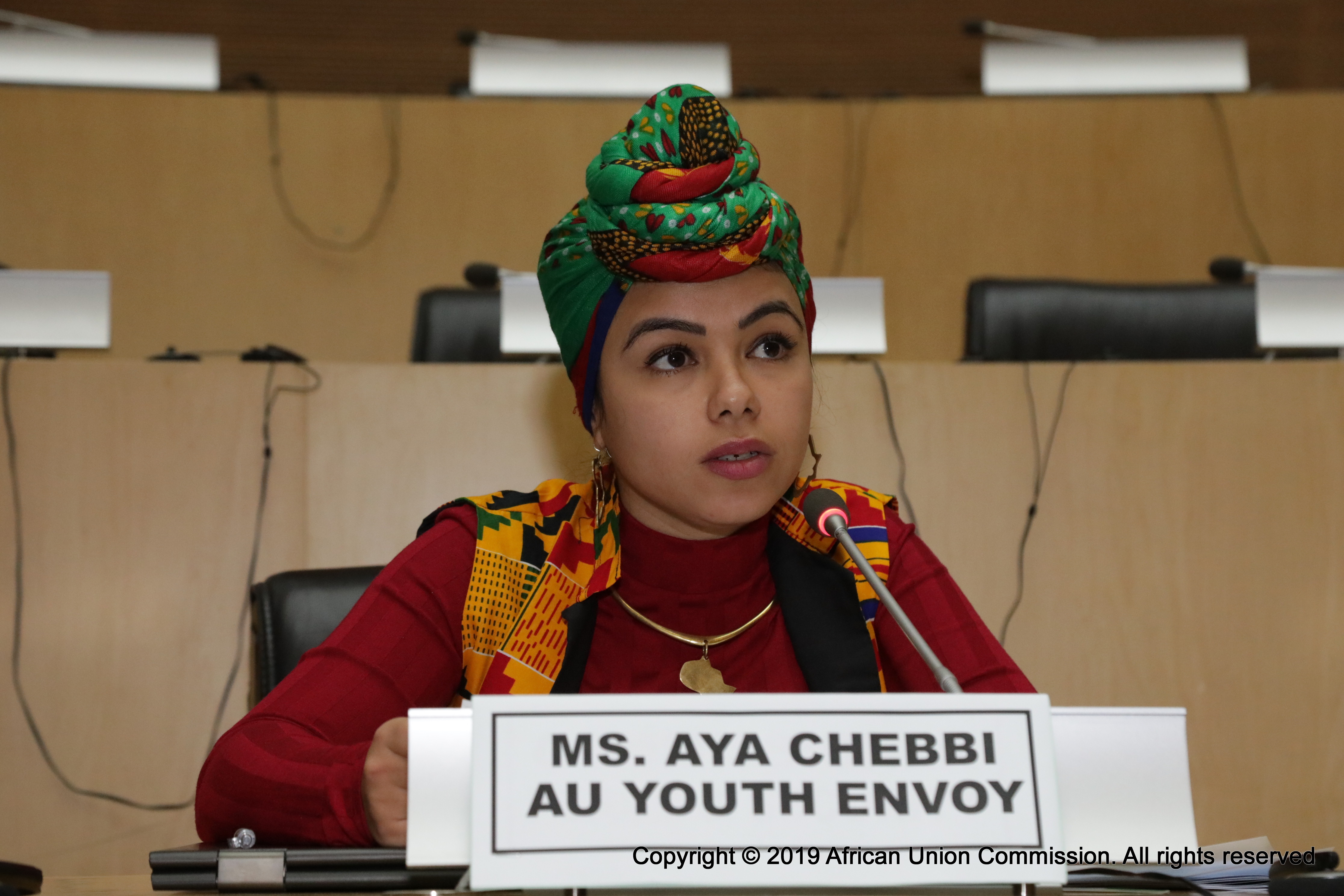 Statement of the AU Chairperson's Special Envoy on Youth, Ms. Aya Chebbi to the AU Peace and Security Council.
