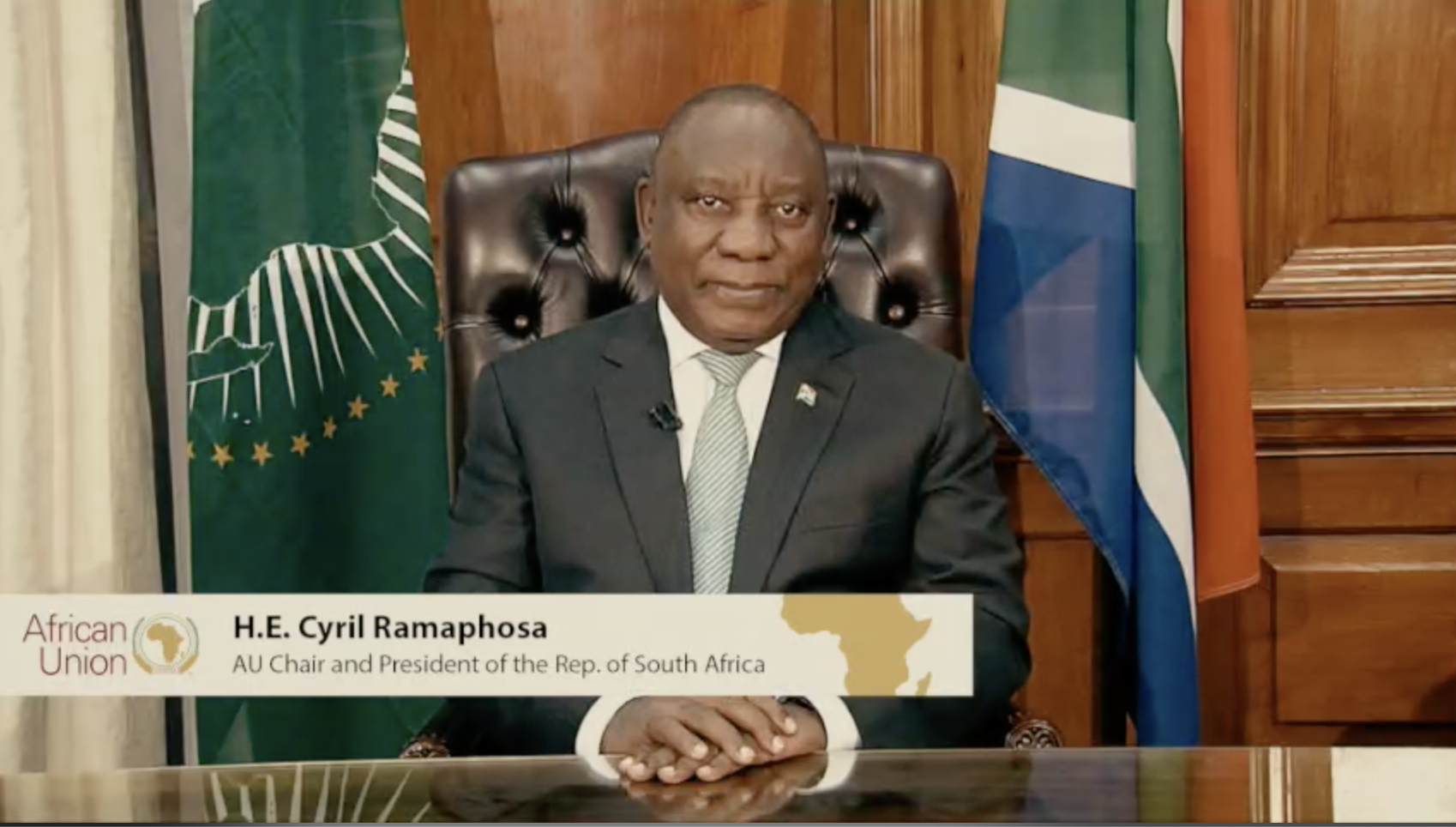 Statement Delivered On Behalf Of The Au Chairperson President Cyril Ramaphosa On The Occasion Of The Handover Ceremony Of The Afcfta Secretariat Union Africaine