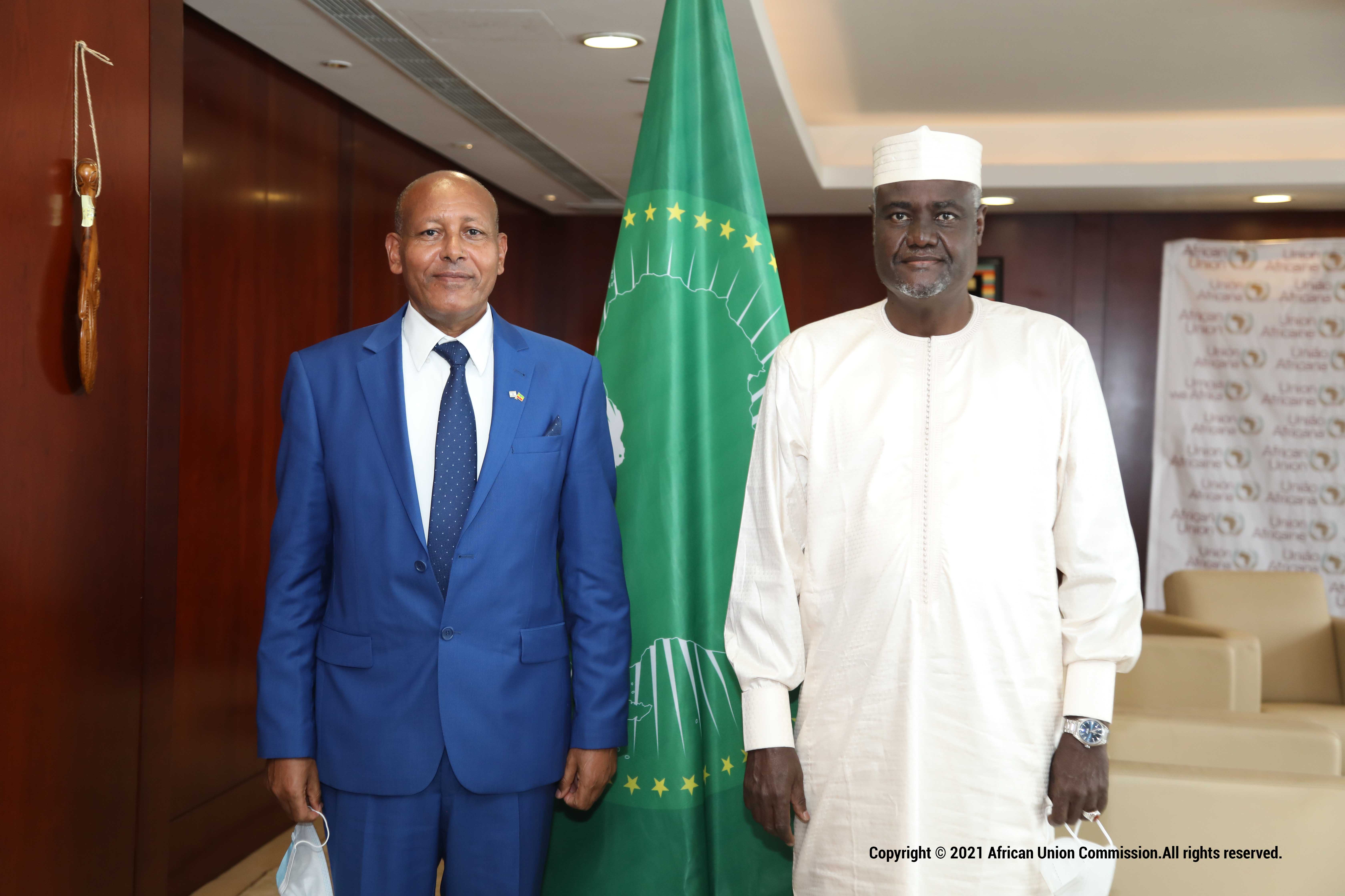 African Union Commission Chairperson reiterates Two State Solution for Palestine and Israel in meeting with Ambassador of the State of Israel to Ethiopia