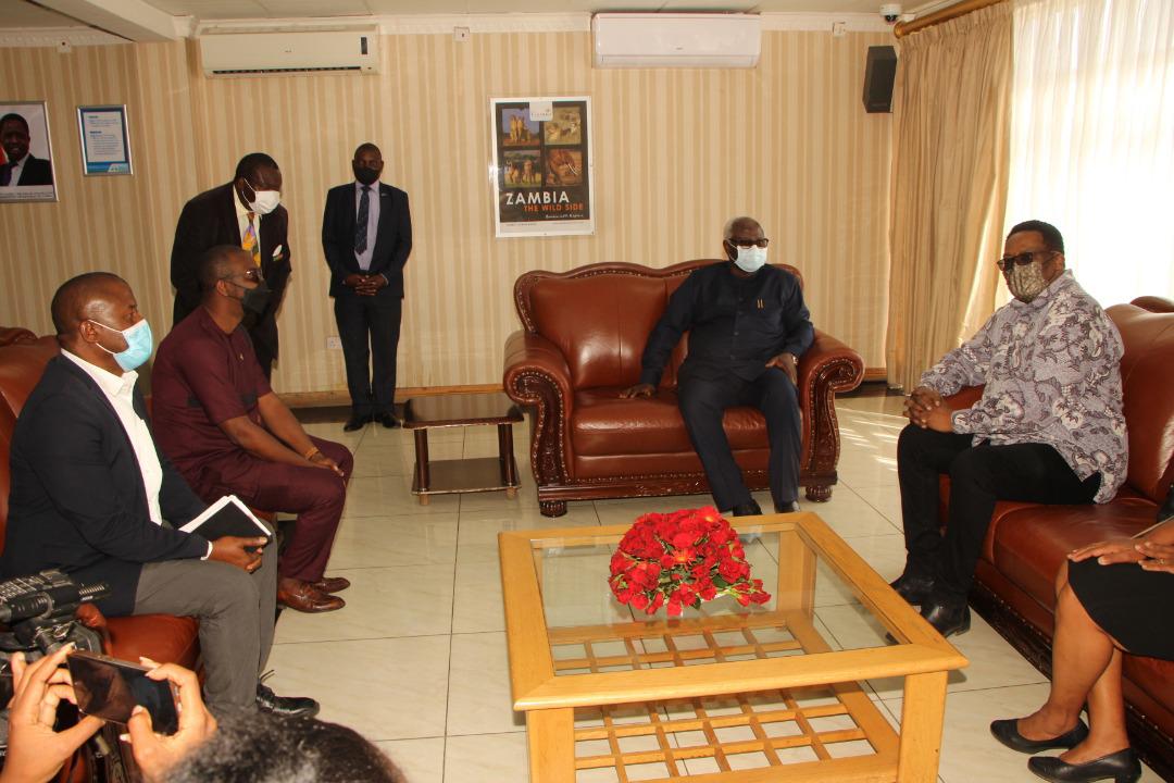 Arrival of the Head of AU election observation mission to Zambia 2021 general elections, H.E. Ernest Bai Koroma, former President of Sierra Leone.