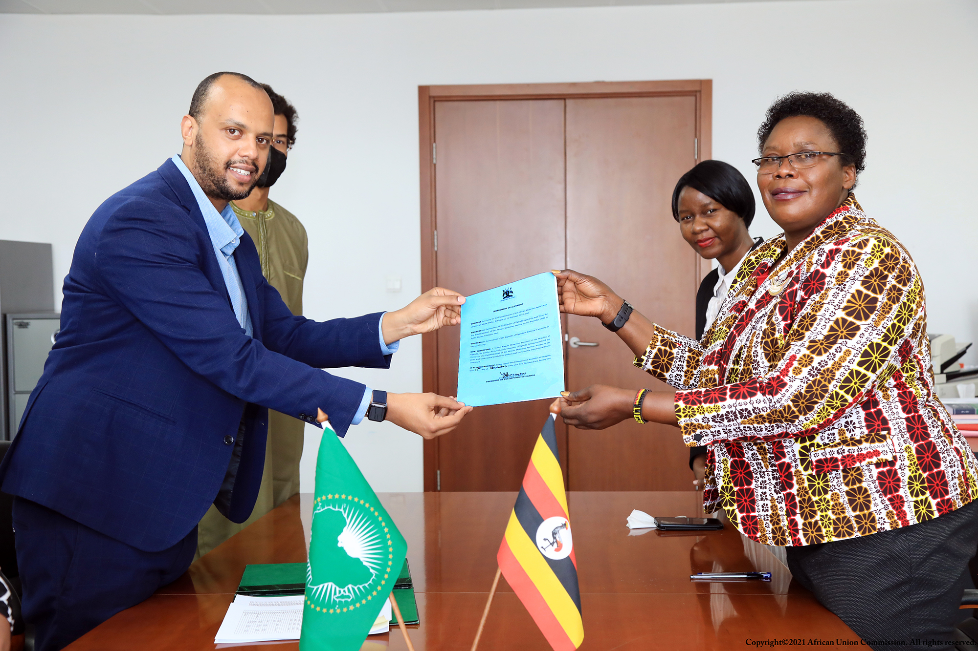 The Republic of Uganda deposits the instrument of ratification of the African Medicines Agency (AMA)