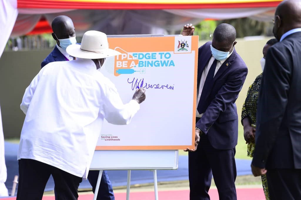 President Museveni commits to increase COVID-19 Vaccine uptake in Africa