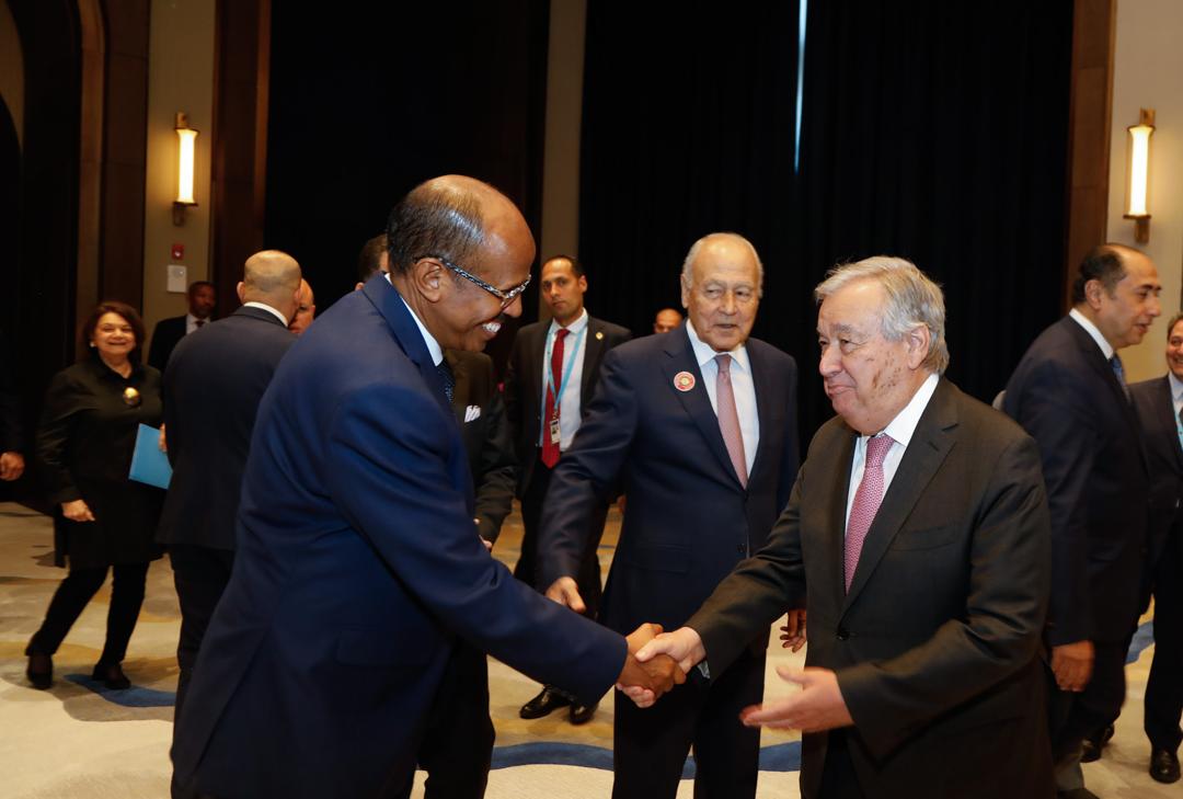 AUC Chairperson, SG of the LAS and UNSG met on the sidelines of the 34th Arab League Summit