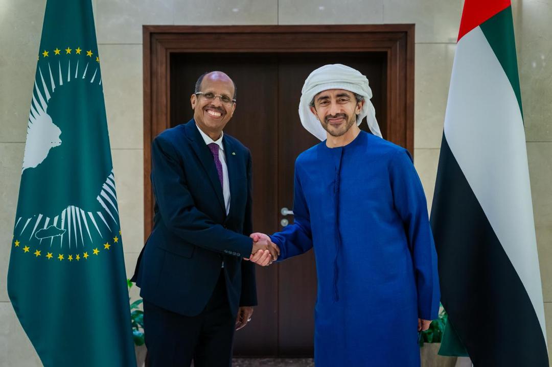AUC Chairperson was warmly received in Abu Dhabi by H.E. Sheikh Abdullah bin Zayed Al Nahyan, Minister of Foreign Affairs &amp; Deputy Prime Minister of the UAE