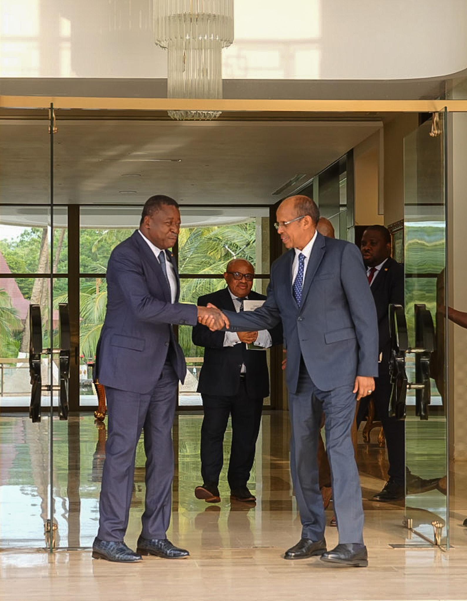 AUC Chairperson was today received by H.E. Faure Essozimna Gnassingbé, President of the Council of Ministers of the Republic of Togo