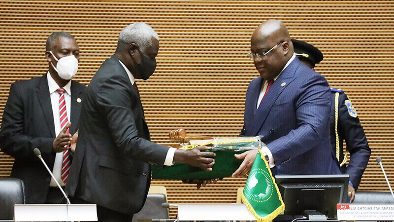 President Felix-Antoine Tshisekedi Tshilombo Elected Chair Of The Au For The Year 2021 Five Member Bureau Elected To Support The Work Of The Assembly