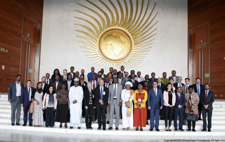 AU Commission hosts a forum on the impact of remittances on rural transformation in Africa Remittances group photo