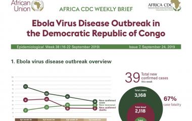 Africa CDC Weekly Brief - Issue 7, September 24, 2019