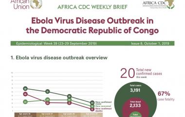 Africa CDC Weekly Brief - Issue 8, October 01, 2019