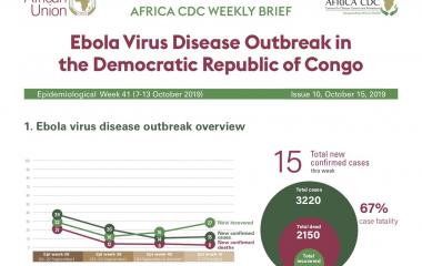 Africa CDC Weekly Brief - Issue 10, October 15, 2019