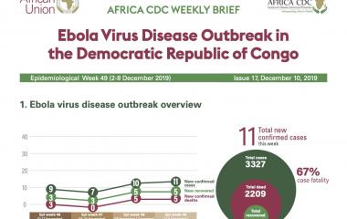 Africa CDC Weekly Brief - Issue 17, December 10, 2019