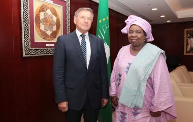 Austria and Slovak present letters of Credence to the AU Chairperson