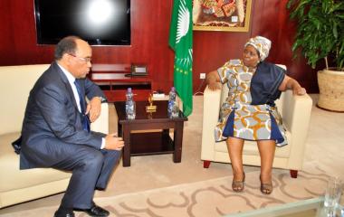 Mauritania Foreign Minister and AU Executive Council President in audience with AUC Chairperson