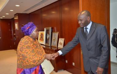 The New Ambassador of Zimbabwe presents letter of Credence to the AUC Chairperson