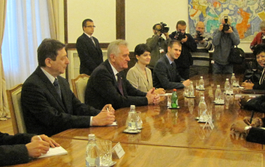 AUC Deputy Chairperson Erastus Mwencha met the President of the Republic of Serbia, H.E. Mr. Tomislav Nikolic