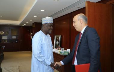 Meeting with H.E. Kais Kabtani, Ambassador and Permanent Representative of the Republic of Tunisia to transmit a letter from H.E. Beji Caiid Essebi, President of the Republic of Tunisia