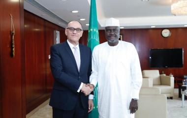 Presentation of credentials by H.E. Salah Francis Elhamdi, new Ambassador of Algeria