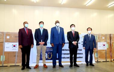 Republic of Korea gives 2 million Masks to the African Union for the COVID19 response