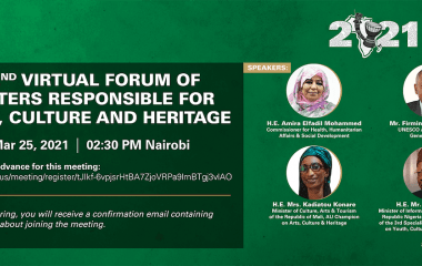 2nd Virtual Forum of The AU Ministers Responsible for Arts,Culture, And Heritage