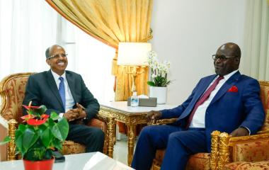 AUC Chairperson has arrived in Libreville ahead of the inauguration of H.E. President Brice Clotaire Oligui Nguem as President of the Republic of Gabon