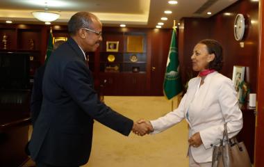 AUC Chairperson received H.E. Amb. Hirut Zemene, Permanent Representative of the Federal Democratic Republic of Ethiopia to the AU