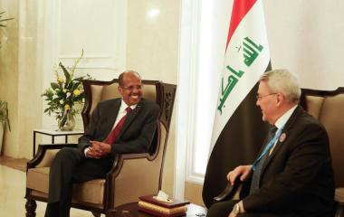 Undersecretary of the Foreign Ministry for Bilateral Relations of the Republic of Iraq, today welcomed H.E. Mahmoud Ali Youssouf and his accompanying delegation