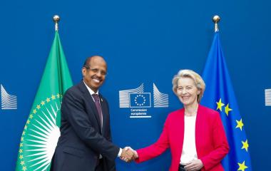 Chairperson received by H.E @vonderleyen, President of the EU Commission