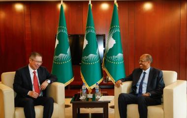 Chairperson bid farewell to H.E. Hu Changchun, Ambassador of China