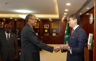 AUC Chairperson held a productive meeting this morning with the WIPO Director General, Mr. Daren Tang