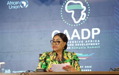 Press Conference of H.E. Amb. Josefa Sacko Commissioner for ARBE at CAADP Summit 2025