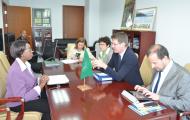 AUC Commissioner Tumusiime and French Minister Canfin discuss Climate Change issues