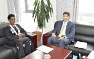 Visiting Kazakhstan Ambassador discusses areas of cooperation with AUC Commissioner of Rural Economy and Agriculture