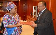 New non AU Member State Permanent Representatives to the African Union present letters of Credence to the AUC Chairperson