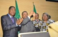 Handing over ceremony between the outgoing and incoming Chairpersons and Commissioners of the African Union Commission