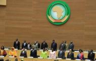 Handing over ceremony between the outgoing and incoming Chairpersons and Commissioners of the African Union Commission