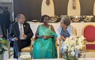 Group photo with the President of the Republic of Gabon