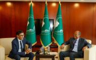 AUC Chairperson received EU Parliament Deputy Speaker H.E. Younous Omarjee.