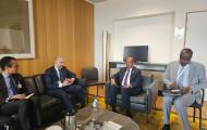 AUC Chairperson met with the French Minister for Europe and Foreign Affairs, H.E. @jnbarrot