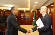 Chairperson received H.E. Michael Upton, New Zealand's Ambassador to Ethiopia