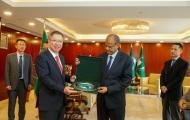 Chairperson bid farewell to H.E. Hu Changchun, Ambassador of China