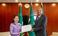 AUC Chairperson received letter of credence from H.E. Mrs. Morakot Janemathukom of Thailand.