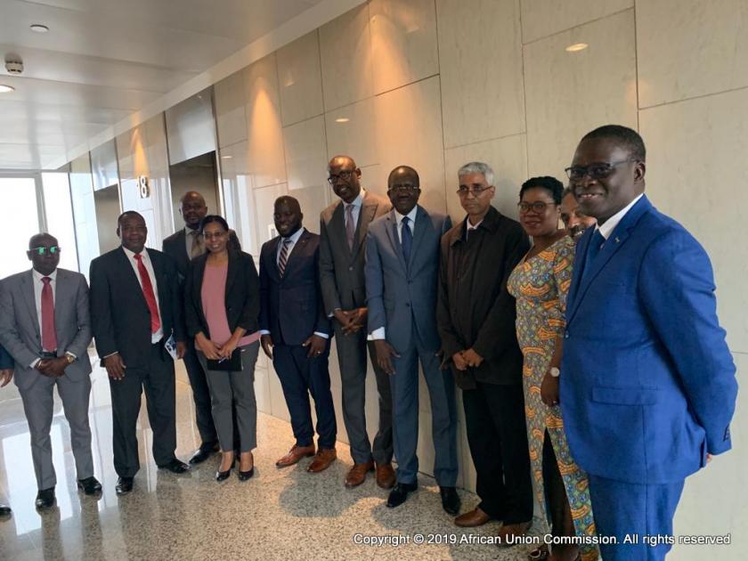 The Chief of Staff of the AU Commission receives two Commissioners from ECOWAS, coming on a benchmarking visit in view of the construction of the ECOWAS Commission’s New HQs