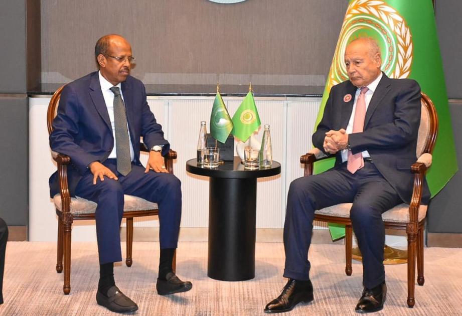 AUC Chairperson held a productive meeting with H.E. Ahmed Aboul Gheit, Secretary-General of the League of Arab States
