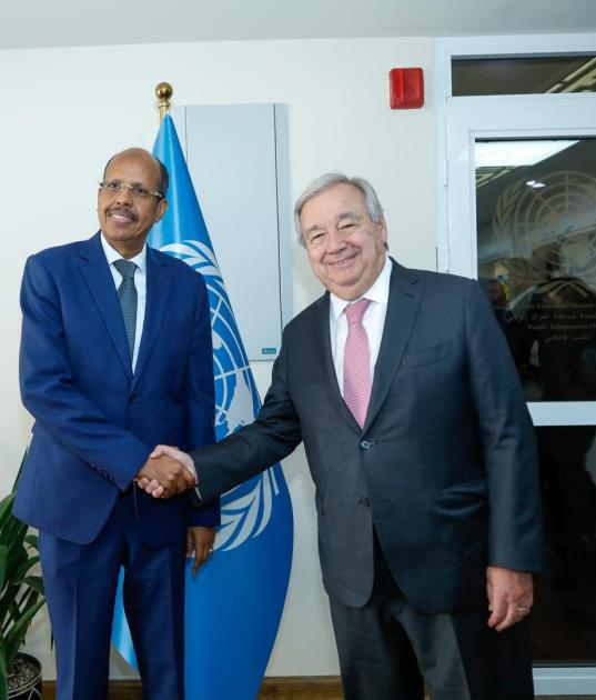 AUC Chairperson met with H.E. Antonio Guterres, Secretary-General of the UN