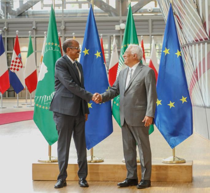 AUC Chairperson received by the President of the European Council