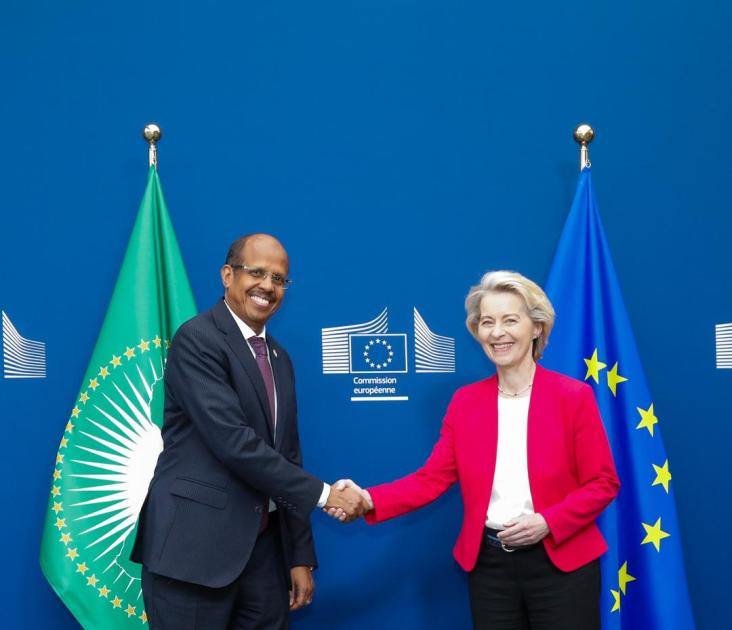 Chairperson received by H.E @vonderleyen, President of the EU Commission