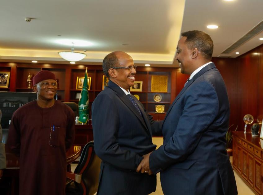 AUC Chairperson received the Executive Secretary of IGAD, @DrWorkneh