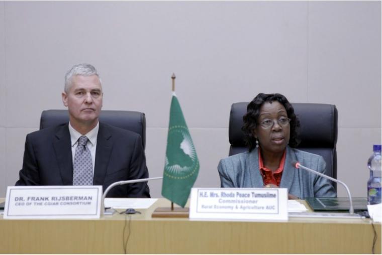 The AUC and CGIAR Consortium agree to enhance collaboration in advancing a Science and Technology Agenda for African Agriculture